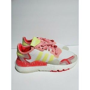Adidas Originals Nite Jogger W Boost White Pink Sneakers Shoes FX3815 Womans 5.5